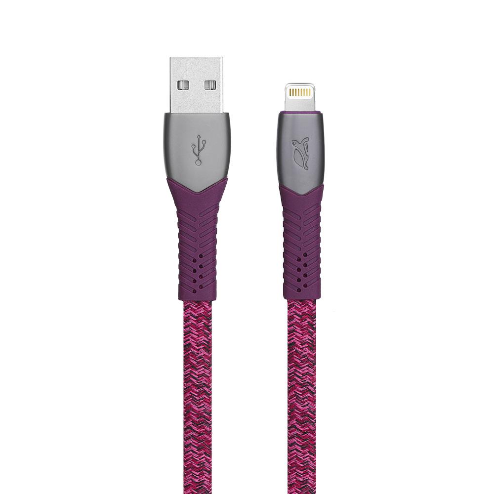 Кабель PS6101 RD12 кабель MFi Lightning 1.2м красный